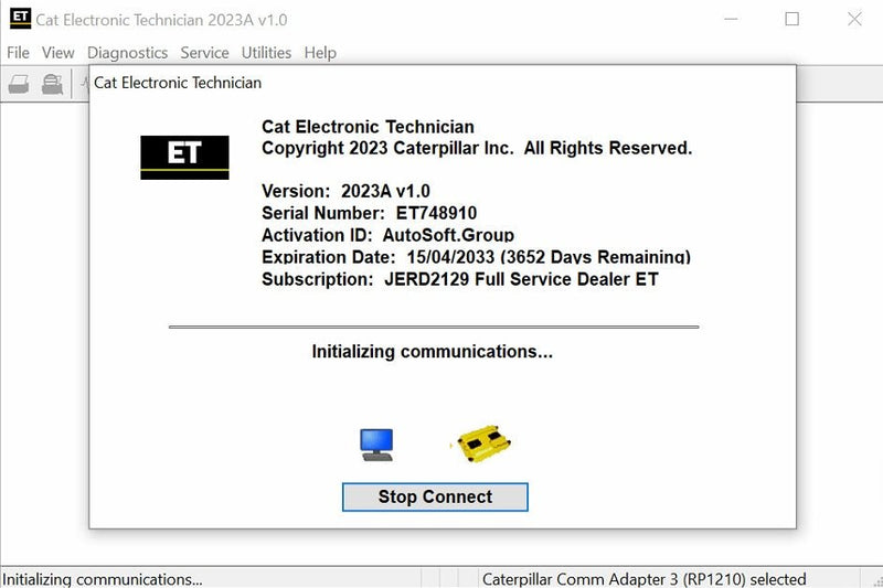 CAT ET 2023C + Factory Password Generator (1 PC)