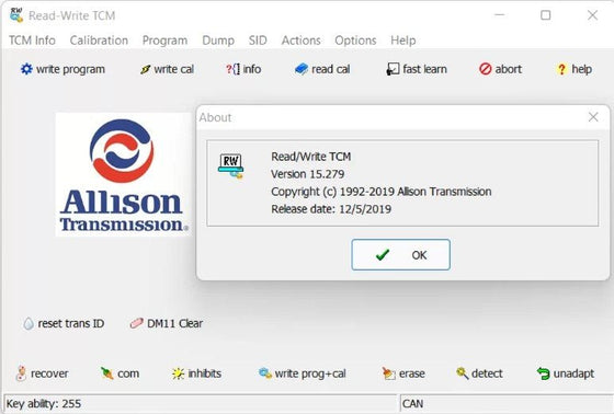 ALLISON TCM REFLASH 6.3  2021.12 (1 PC) Diagnostics Software