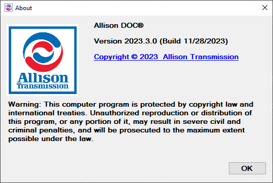 ALLISON DOC 2023.3  (1 PC)