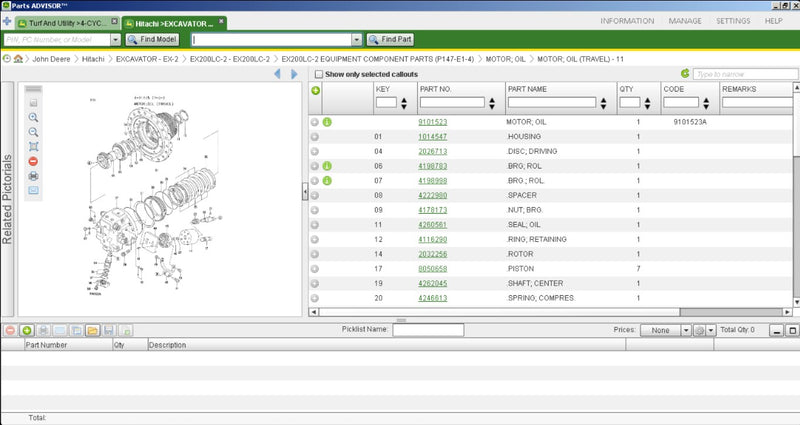 Buy JOHN DEERE & HITACHI PARTS ADVISOR 2023.12  (1 PC) with remote installation via TeamViewer.  Price - 75$. Installation for 1 PC. Parts catalog - JOHN DEERE & HITACHI PARTS ADVISOR 2023.12  (1 PC), digital version, fast delivery and installation.