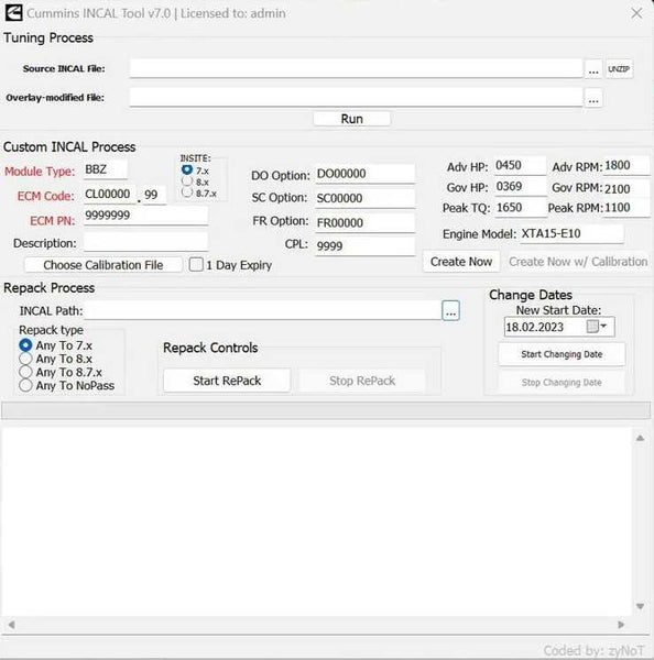 Buy CUMMINS INCAL Tool V7 2023 (1 PC) with remote installation via TeamViewer.  Price - 100$. Installation for 1 PC. Diagnostic equipment for repair and maintenance - CUMMINS INCAL Tool V7 2023 (1 PC), digital version, fast delivery and installation.